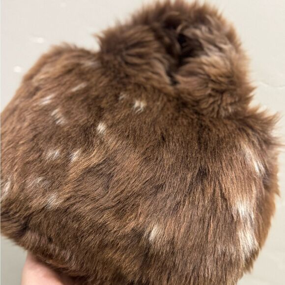 Brownish Handmade Natural Shearling Leather Top Handle Bag/ShoulderBag/Crossbody - Picture 12 of 16